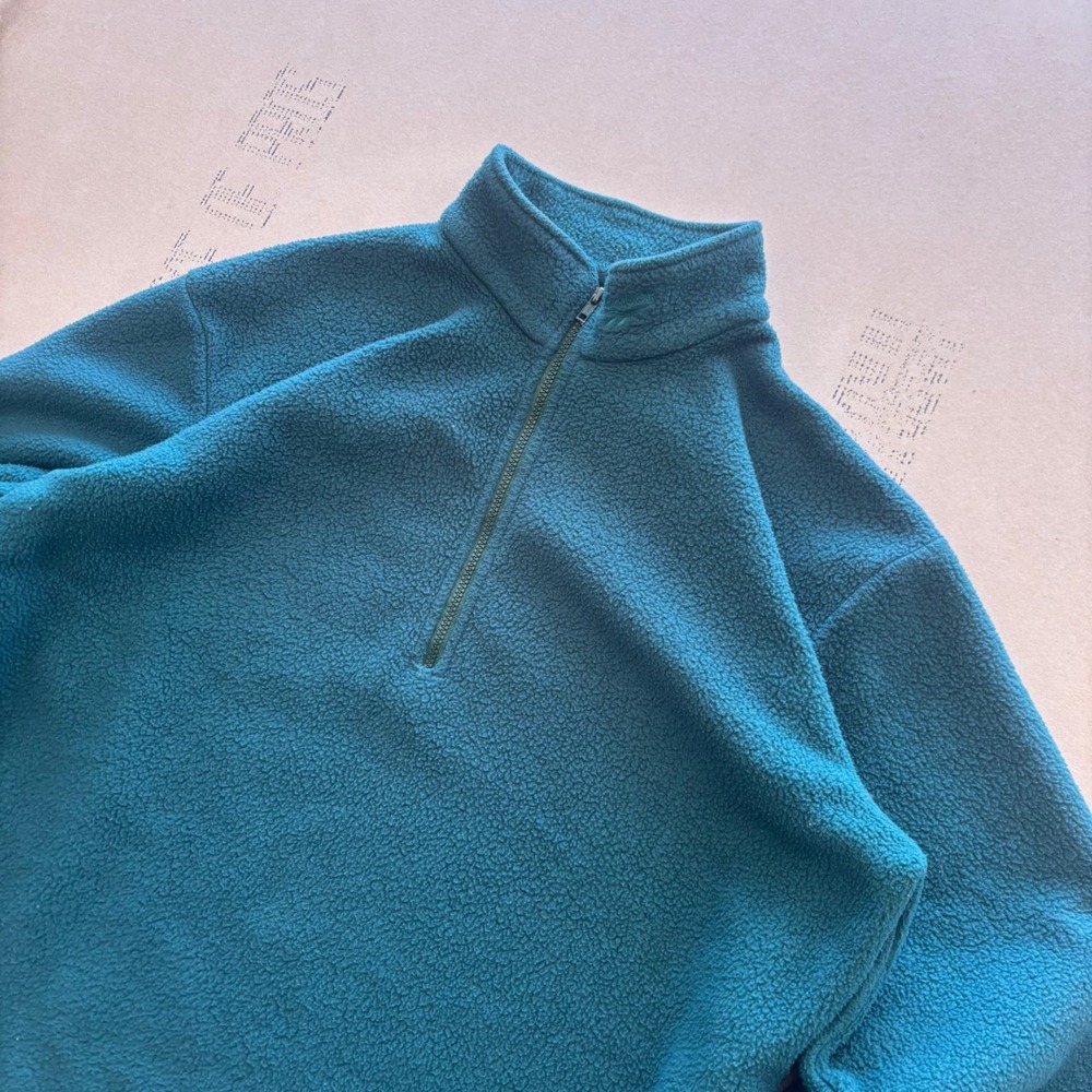 Vintage‎ 90s Reebok Fleece Quarter Zip Pullover